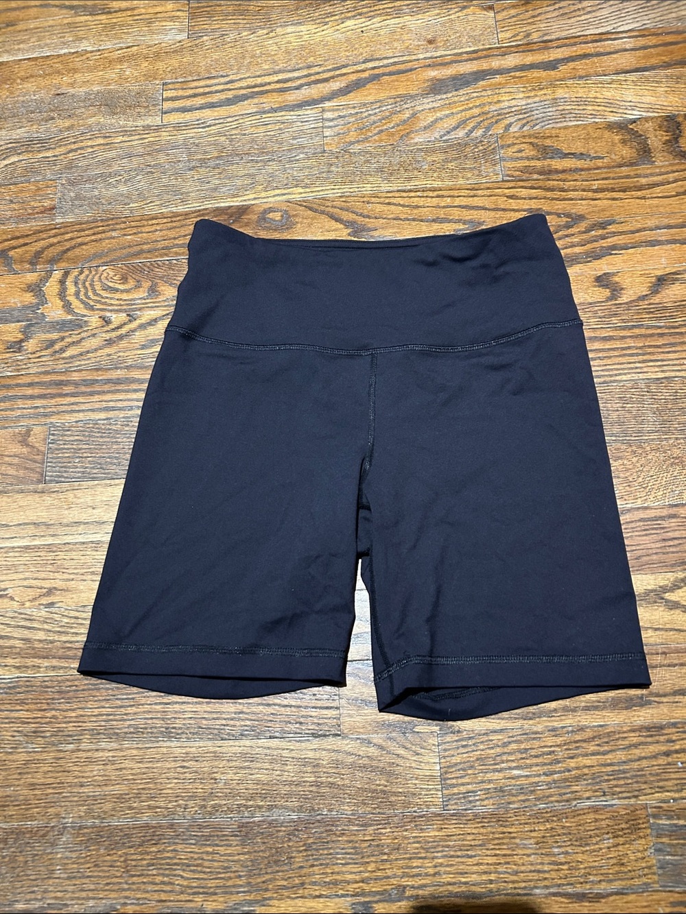90 Degree By Reflex Black High-Waist Bike Shorts